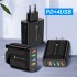USB Charger Block Phone Charger 5 Ports 48W USB Power Adapter Smart Phone Wall Charger Block Cube Adapter Black UK plug