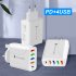 USB Charger Block Phone Charger 5 Ports 48W USB Power Adapter Smart Phone Wall Charger Block Cube Adapter Black UK plug