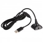 USB Charging Cable for XBOX360 Wireless Game Controller Charger Cable black