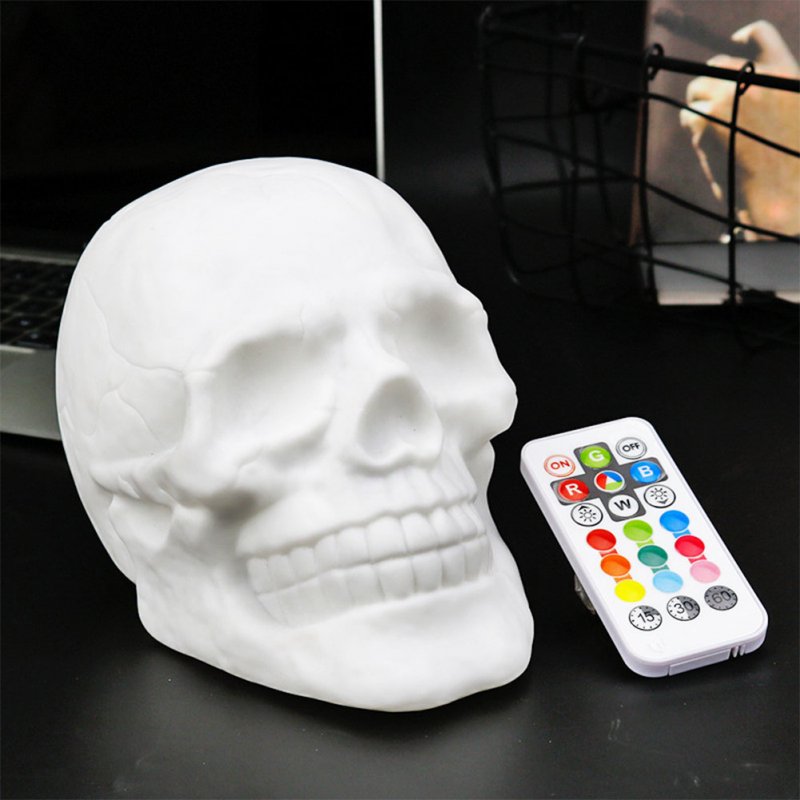 USB Charging Colourful LED Skull Head