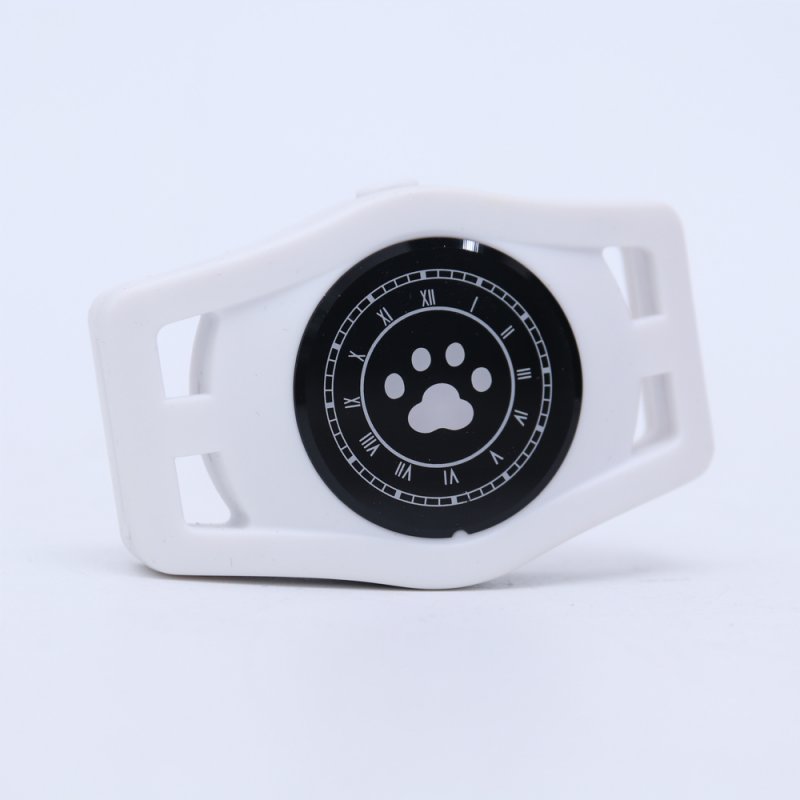 USB Charging D40 Pet GPS Tracking Locator Collar for Cats Dogs Supplies white
