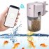 USB Charging Intelligent Remote Control Automatic Fish Feeder for Aquarium Fish Tank   Black L