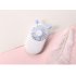 USB Charging Mini Handy Fan Desktop Rechargeable Air Cooler with Antler Decor Pink individual package