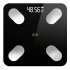 USB Charging Phone App Bluetooth Smart Electronic Digital Body Fat Scale for Weight Balance white