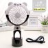 USB Charging Silent Small Fan Portable Handheld Fan for Home Office Student Dormitory Silver grey