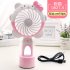USB Charging Silent Small Fan Portable Handheld Fan for Home Office Student Dormitory Silver grey