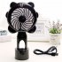 USB Charging Silent Small Fan Portable Handheld Fan for Home Office Student Dormitory black