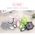 USB Charging Silent Small Fan Portable Handheld Fan for Home Office Student Dormitory Black and white