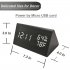 USB Charging Wooden Trihedron Digital Alarm Clock with Temperature   Humidity Detect Decoration Gift