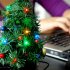 USB Christmas Tree with colored LED lights  place this Christmas tree on your desk to bring out the Christmas spirit