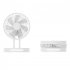 USB Desk Fan  5 Speeds Strong Air  LED Battery Level Display  Portable Fan With Night Light  Quiet Operation And Double 120   Rotate Table Fan dark gray