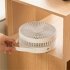 USB Desk Fan  5 Speeds Strong Air  LED Battery Level Display  Portable Fan With Night Light  Quiet Operation And Double 120   Rotate Table Fan White