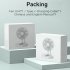 USB Desk Fan  5 Speeds Strong Air  LED Battery Level Display  Portable Fan With Night Light  Quiet Operation And Double 120   Rotate Table Fan White