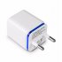 USB Double Wall Fast Charger Adapter 1A 2A 5V for Android   Galaxy   iPhone  Gold EU plug