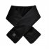USB Electric Heating Scarf 3 Temp Setting Waterproof Washable Neck Warmer Cold Weather Scarves   Wraps For Winter black