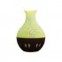 USB Essential Oil Diffuser Air Humidifier Mute Wood Aromatherapy Mist Maker Dark crack   hollow
