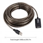 USB Extension Cable 5M 10M/16.4Ft 32.8Ft USB Type A Male To Female Extension Cord High Data Transfer Compatible For USB Flash Drive Hard Drive Card Reader Printer Keyboard Mouse 10 m