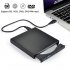 USB External DVD CD RW Disc Burner Combo Drive Reader for Windows 98 8 10 Laptop PC black