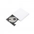 USB External DVD CD RW Disc Burner Combo Drive Reader for Windows 98 8 10 Laptop PC white