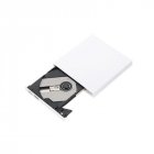 USB External DVD CD RW Disc Burner Combo Drive Reader for Windows 98/8/10 Laptop PC white