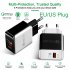 USB Fast Charging Quick Wall Charger Adapter Plug for Samsung Android iPhone LG white US plug