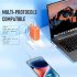 USB Fast Wall Charger Block 4 Interface Pd Power Adapter Fast Charging Plug Box Brick Cube EU Plug Orange