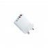 USB Fast Wall Charger Block 4 Interface Pd Power Adapter Fast Charging Plug Box Brick Cube EU Plug Orange