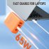 USB Fast Wall Charger Block 4 Interface Pd Power Adapter Fast Charging Plug Box Brick Cube EU Plug Orange