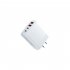 USB Fast Wall Charger Block 4 Interface Pd Power Adapter Fast Charging Plug Box Brick Cube EU Plug Orange