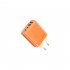 USB Fast Wall Charger Block 4 Interface Pd Power Adapter Fast Charging Plug Box Brick Cube EU Plug Orange