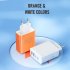 USB Fast Wall Charger Block 4 Interface Pd Power Adapter Fast Charging Plug Box Brick Cube EU Plug Orange