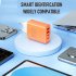 USB Fast Wall Charger Block 4 Interface Pd Power Adapter Fast Charging Plug Box Brick Cube EU Plug Orange