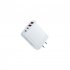 USB Fast Wall Charger Block 4 Interface Pd Power Adapter Fast Charging Plug Box Brick Cube US Plug White