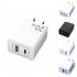 USB Fast Wall Charger Block 20W Multi interface PD Power Adapter For Laptops Smart Phone Tablet PC 3C Safety Certification 10W PD USB