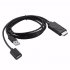 USB Female to HDMI Male HDTV Adapter Cable for iPhone8  7  7plus  6s  6 plus black