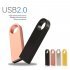USB Flash Drive 16GB Pendrive Waterproof Metal U Disk USB Stick Memory Silver