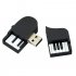 USB Flash Drive U Disk Silicone Piano USB Flash Drive Black 64G 