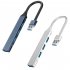 USB HUB 3 0 With 4 Ports 5V 1 5A Charging High Speed 5Gbps USB3 0 Sync Data USB Splitter For Computer Flash Drive USB3 0 4 port B gray