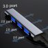 USB HUB 3 0 With 4 Ports 5V 1 5A Charging High Speed 5Gbps USB3 0 Sync Data USB Splitter For Computer Flash Drive USB3 0 4 port B gray