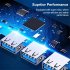 USB HUB 3 0 With 4 Ports 5V 1 5A Charging High Speed 5Gbps USB3 0 Sync Data USB Splitter For Computer Flash Drive USB3 0 4 port B gray