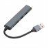 USB Hub USB Extension Multiport Adapter Splitter 1 USB 3 0 2 USB 2 0 With TF SD Card Reader For Laptop Desktop PC White