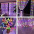 USB LED Curtain String Light With Remote Control IP44 Waterproof 8 Flashing Modes Window Fairy Lights For Merry Christmas Decorations blue