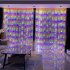 USB LED Curtain String Light With Remote Control IP44 Waterproof 8 Flashing Modes Window Fairy Lights For Merry Christmas Decorations blue