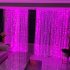 USB LED Curtain String Light With Remote Control IP44 Waterproof 8 Flashing Modes Window Fairy Lights For Merry Christmas Decorations blue