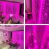 USB LED Curtain String Light With Remote Control IP44 Waterproof 8 Flashing Modes Window Fairy Lights For Merry Christmas Decorations blue