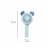 USB Mini Fan Cartoon Handheld Electric Creative USB Charging Fan Big round ears blue 21  9cm