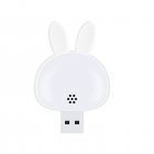 USB Night Light Intelligent Voice Control 3 Color Adjustable Brightness USB Plug-in LED Night Lamp For Nursery Dorm Bedroom White