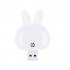 USB Night Light Intelligent Voice Control 3 Color Adjustable Brightness USB Plug in LED Night Lamp For Nursery Dorm Bedroom White