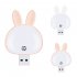 USB Night Light Intelligent Voice Control 3 Color Adjustable Brightness USB Plug in LED Night Lamp For Nursery Dorm Bedroom White