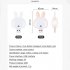 USB Night Light Intelligent Voice Control 3 Color Adjustable Brightness USB Plug in LED Night Lamp For Nursery Dorm Bedroom White